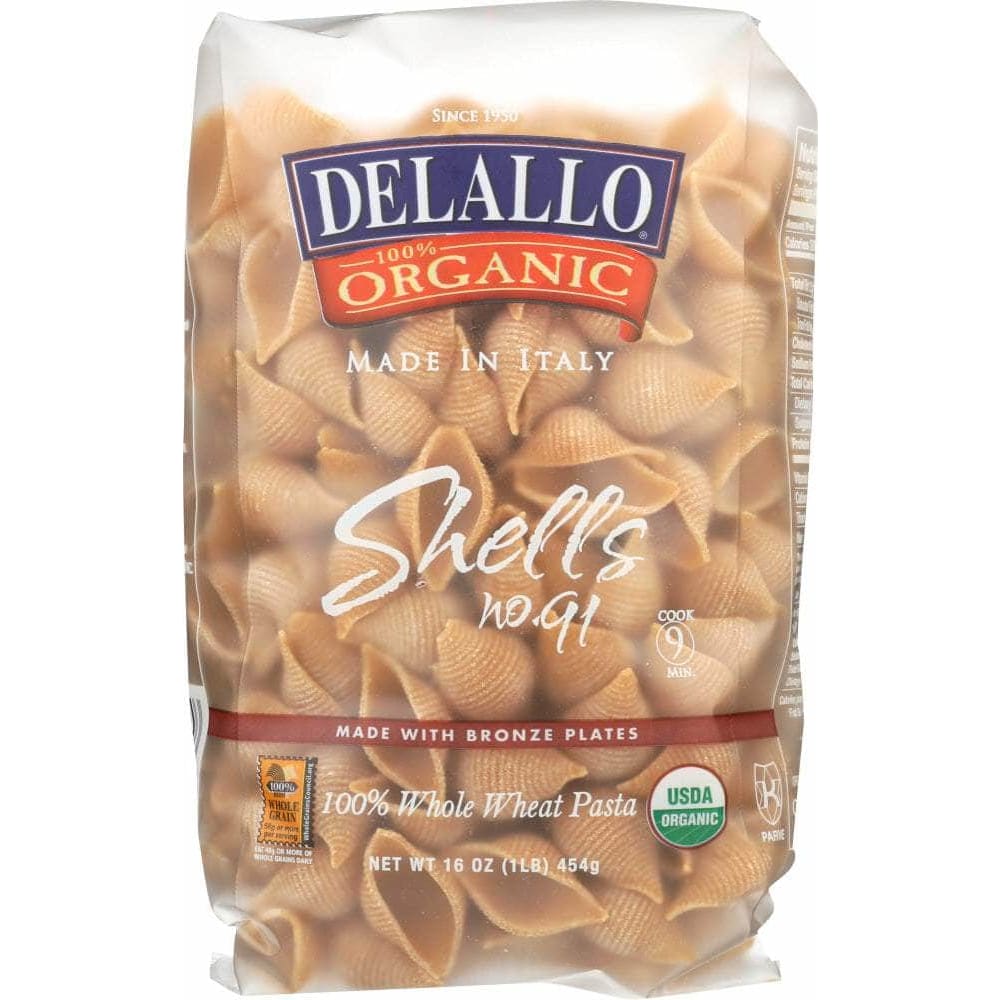 Delallo Delallo Pasta Whole Wheat Shell, 16 oz