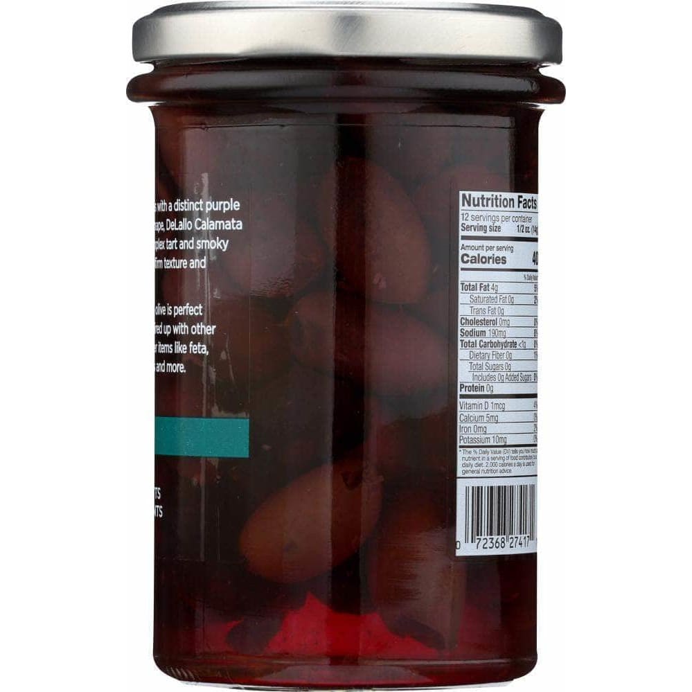 Delallo Delallo Pitted Calamata Olives, 5.3 oz