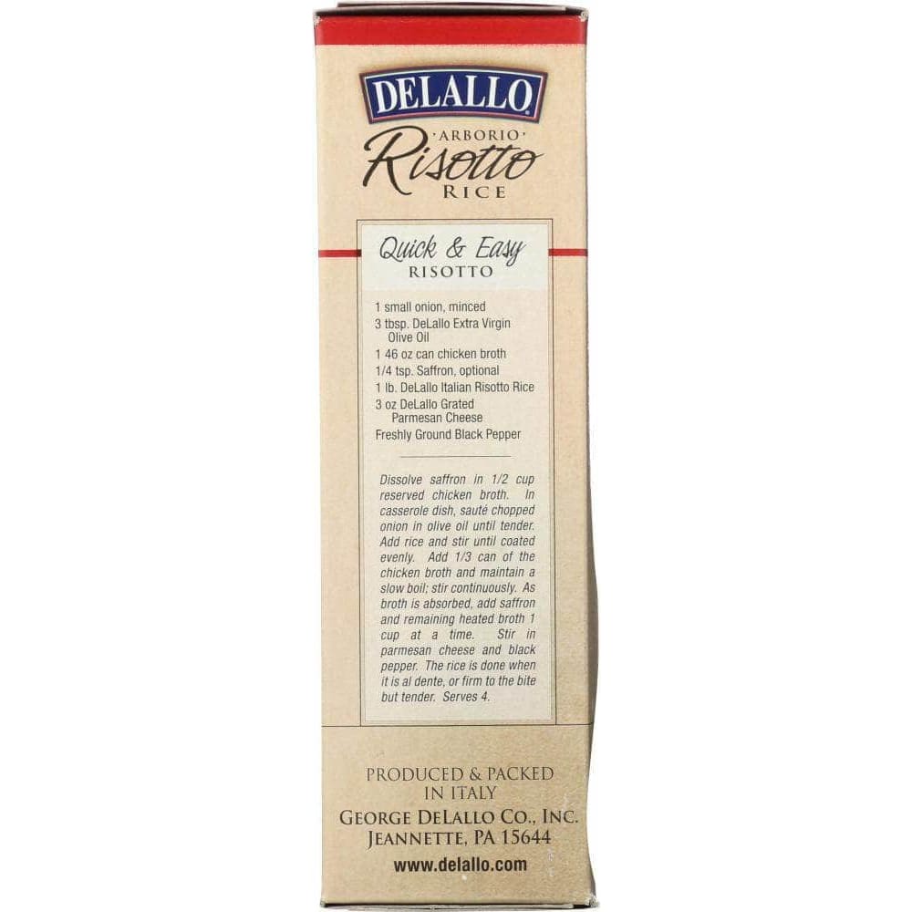 Delallo Delallo Rice Arborio Risotto, 17.6 oz