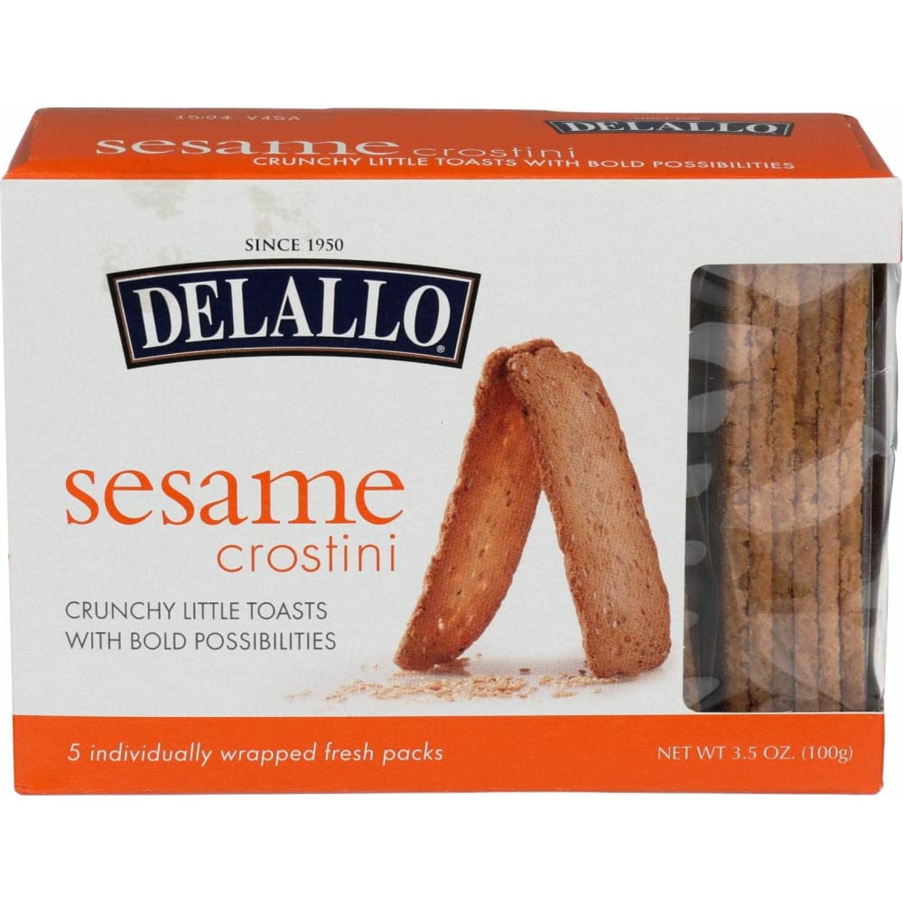 DELALLO Delallo Sesame Crostini Toast, 3.5 Oz