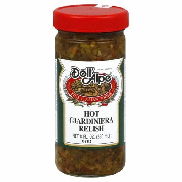 DELL ALPE Grocery > Pantry > Condiments DELL ALPE Hot Giardiniera Relish, 8 oz