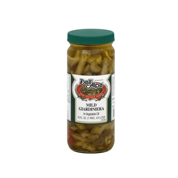 DELL ALPE Grocery > Pantry > Condiments DELL ALPE Mild Giardiniera In Vegetable Oil, 16 oz