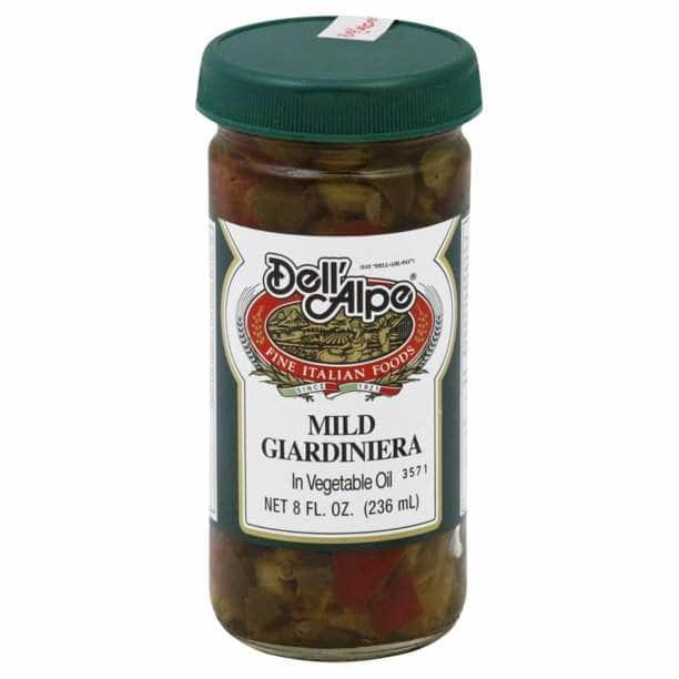 DELL ALPE Grocery > Pantry > Condiments DELL ALPE Mild Giardiniera In Vegetable Oil, 8 oz