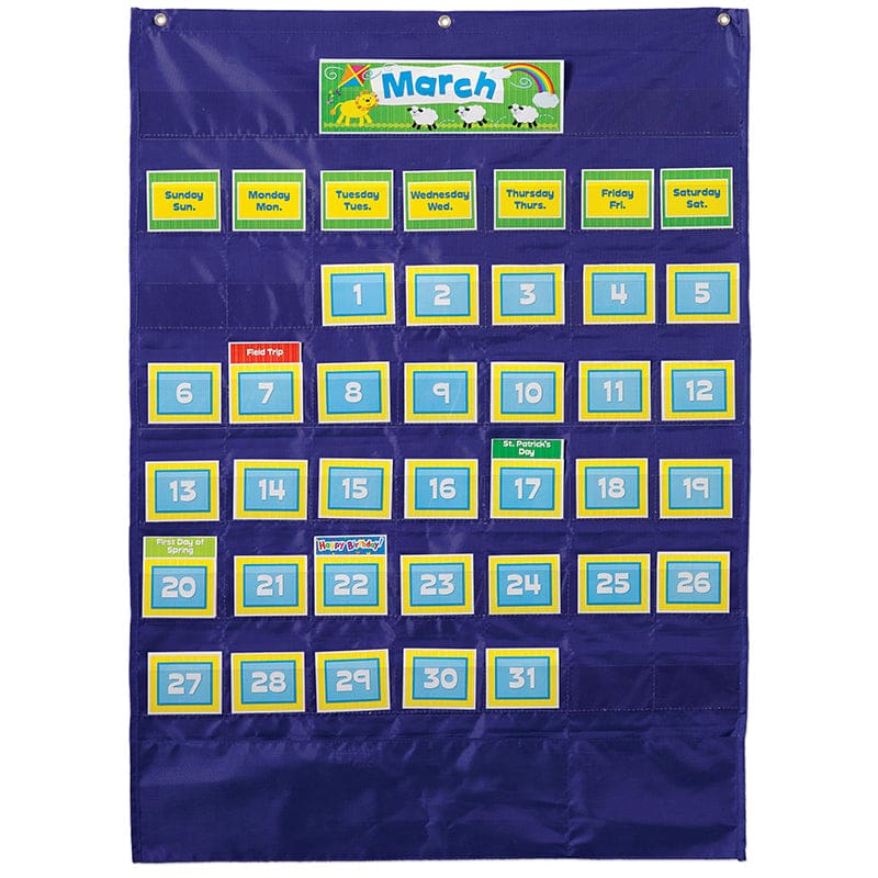 Deluxe Calendar Pocket Chart (Pack of 2) - Pocket Charts - Carson Dellosa Education