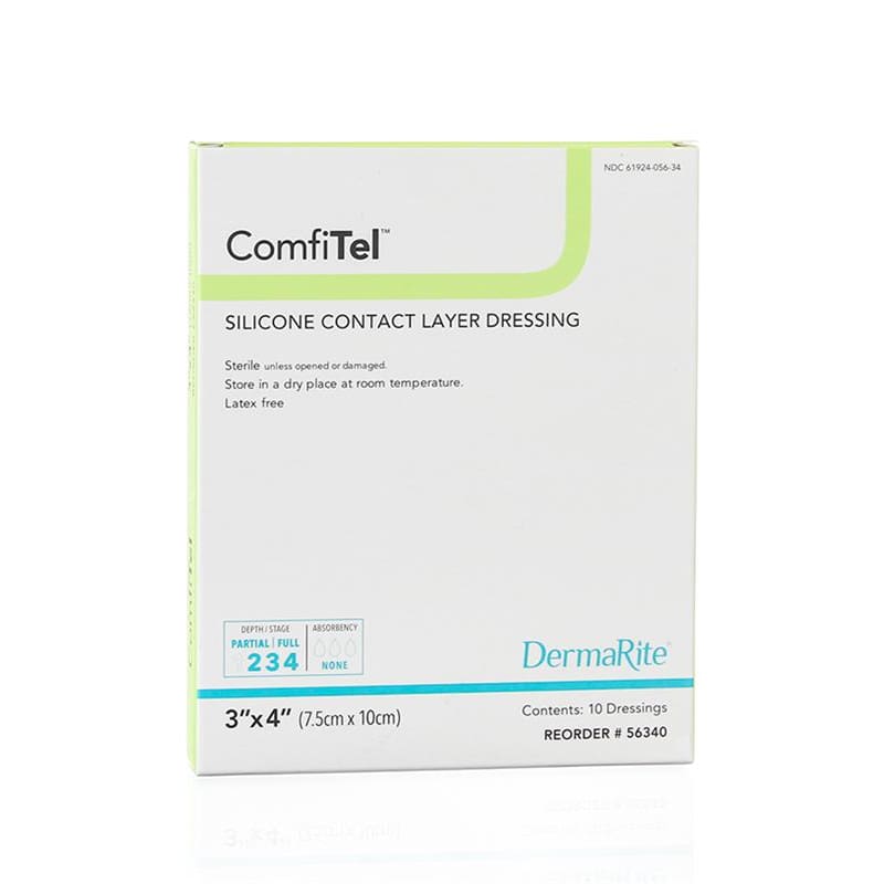 Dermarite Comfitel 3 X 4 Silicone Contact Layer Box of 10 - Wound Care >> Advanced Wound Care >> Silicone - Dermarite