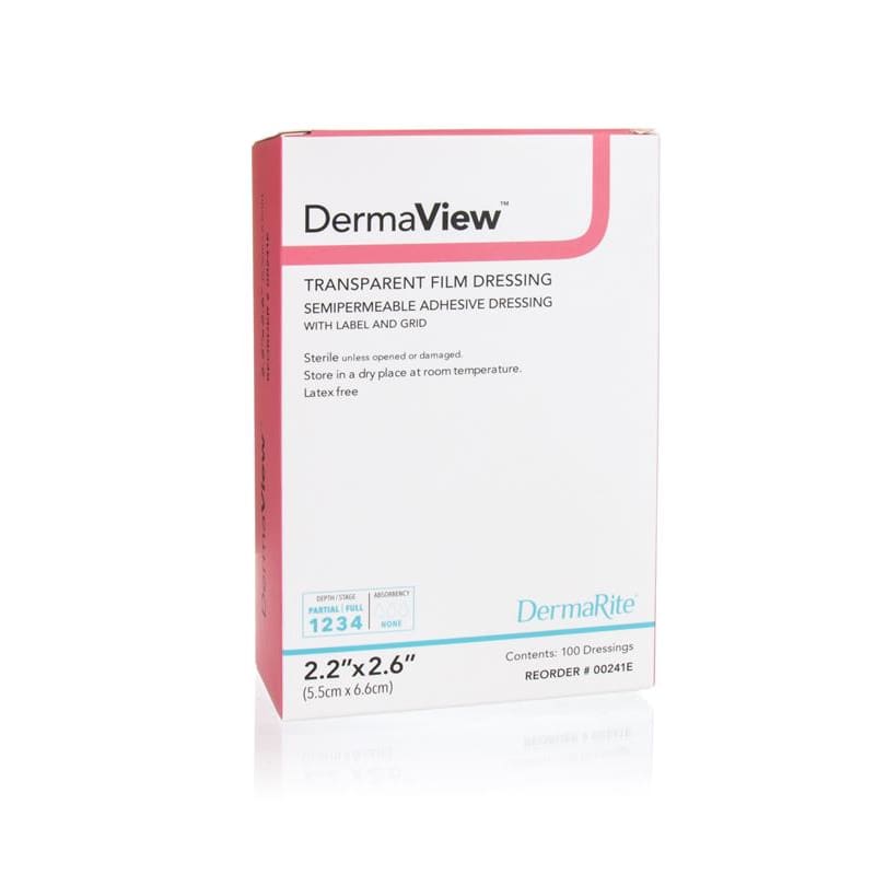 Dermarite Dermaview Film 4 X 5 Box of 50 - Wound Care >> Advanced Wound Care >> Film Dressings - Dermarite