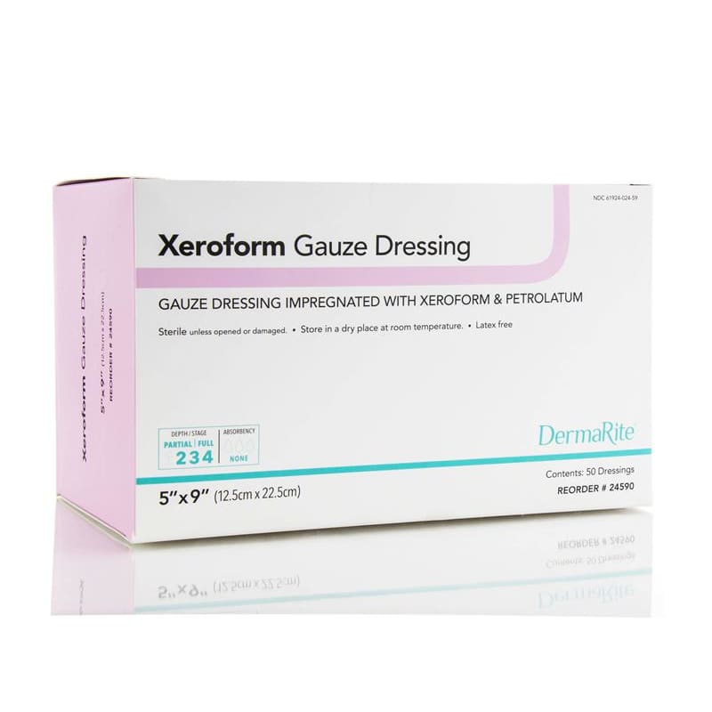 Dermarite Xeroform Dressing Str 5 X 9 Box of 50 - Item Detail - Dermarite