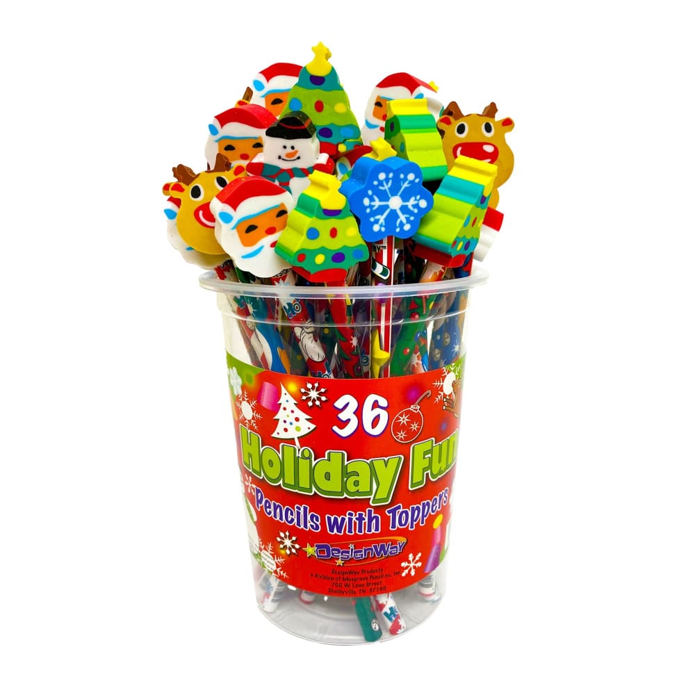 DesignWay Holiday Topper Pencils 36 pc. - DesignWay