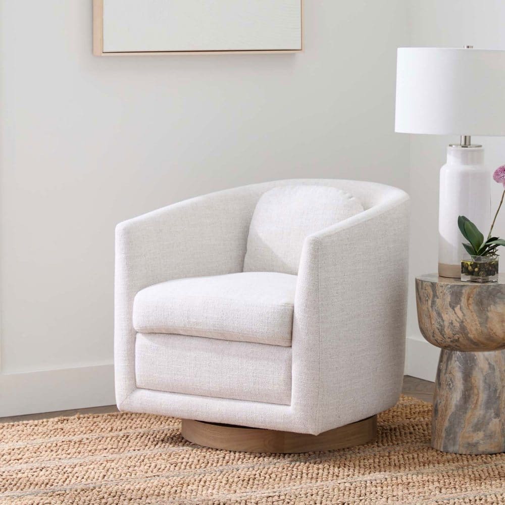 Details by Becki Owens Isla Upholstered Swivel Chair - Details by Becki Owens - Details