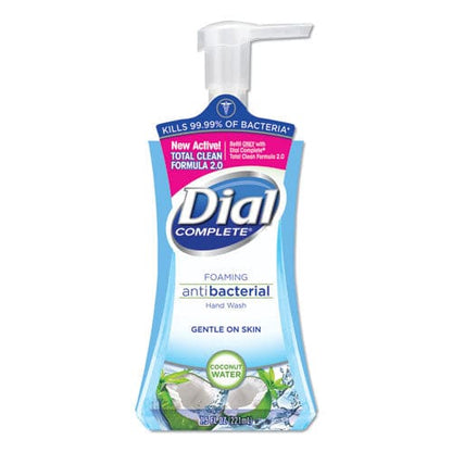 Dial Antibacterial Foaming Hand Wash Coconut Waters 7.5 Oz Pump Bottle 8/carton - Janitorial & Sanitation - Dial®