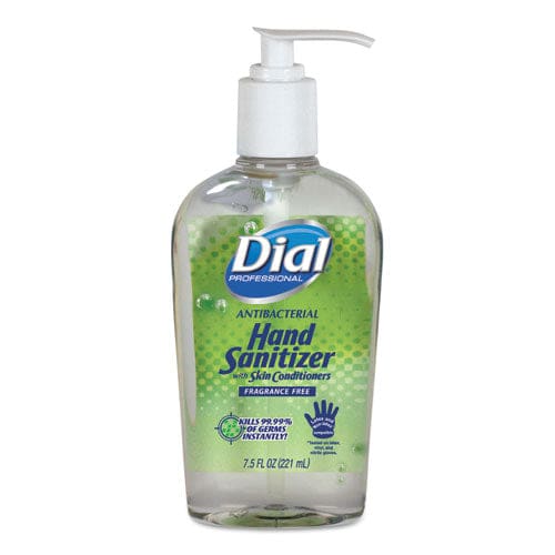 Dial Professional Antibacterial With Moisturizers Gel Hand Sanitizer 7.5 Oz Pump Bottle Fragrance-free 12/carton - Janitorial & Sanitation -