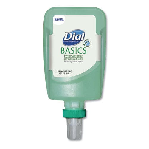 Dial Professional Basics Hypoallergenic Foaming Hand Wash Refill For Fit Manual Dispenser Honeysuckle 1.2 L - Janitorial & Sanitation -