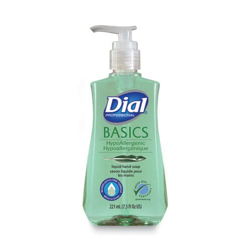 Dial Professional Basics Mp Free Liquid Hand Soap Unscented 7.5 Oz Pump Bottle 12/carton - Janitorial & Sanitation - Dial® Professional