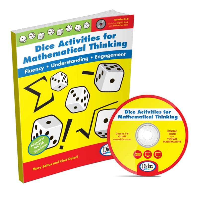 Dice Activities For Mathematical Thinking Resource Book (Pack of 2) - Activity Books - Didax