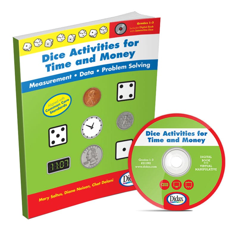 Dice Activities For Time & Money (Pack of 2) - Time - Didax
