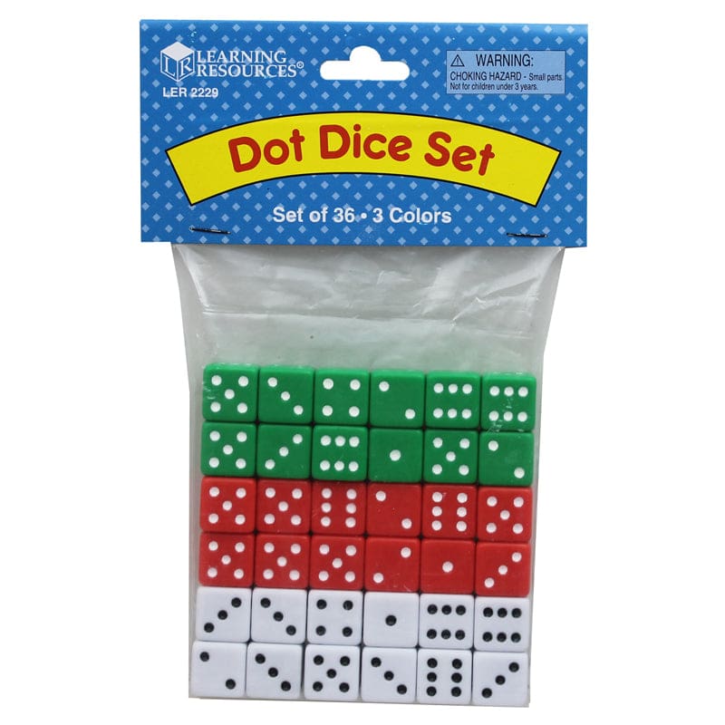 Dice Dot 36-Pk (Pack of 6) - Dice - Learning Resources