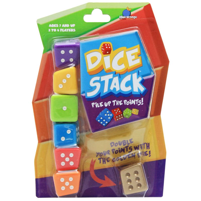 Dice Stack (Pack of 6) - Dice - Blue Orange Usa
