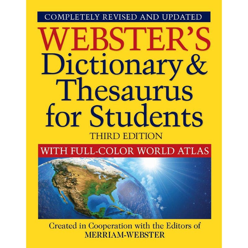 Dictionary & Thesaurus with Atlas Websters 3Rd Edition (Pack of 3) - Reference Books - Federal Street Press