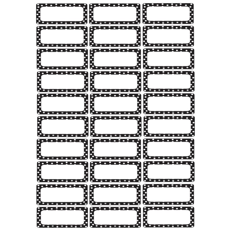 Die Cut Magnets B/W Dots (Pack of 6) - Name Plates - Ashley Productions