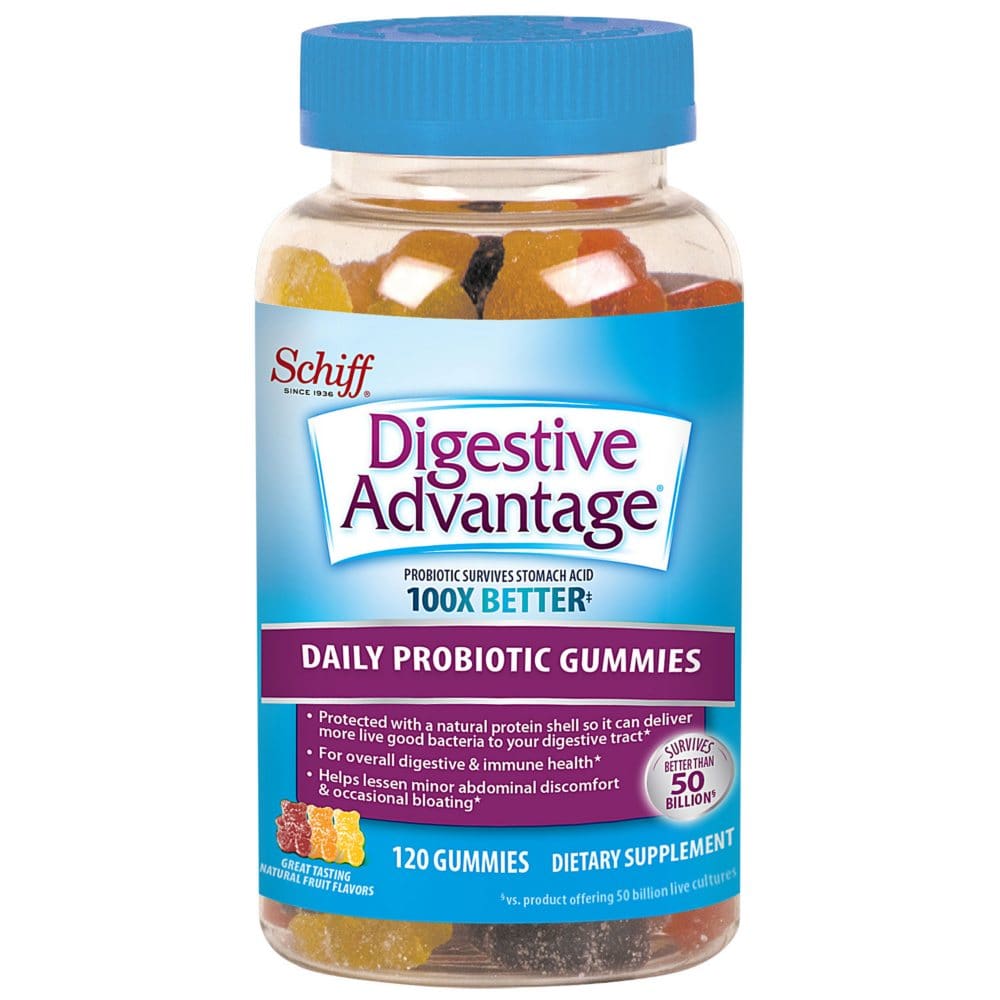 Digestive Advantage Daily Probiotic Gummies (120 ct.) - Probiotics & Fiber - Digestive Advantage