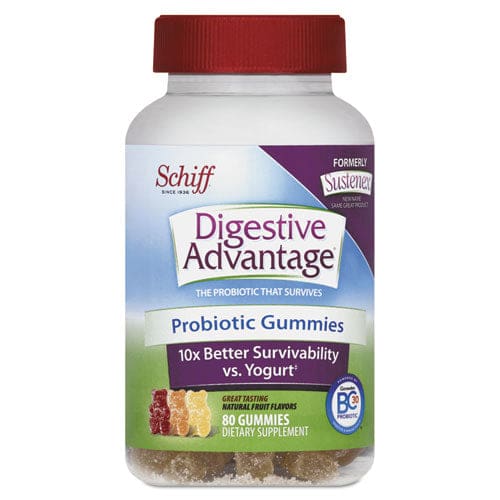 Digestive Advantage Probiotic Gummies Natural Fruit Flavors 80 Count - Janitorial & Sanitation - Digestive Advantage®