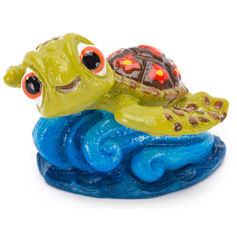 Disney Squirt Aquarium Statue Green; Brown; Blue 1.25 in Mini - Pet Supplies - Disney