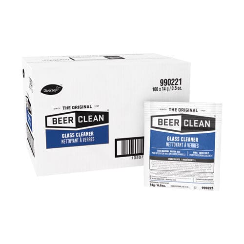 Diversey Beer Clean Glass Cleaner Powder 0.5 Oz Packet 100/carton - Food Service - Diversey™