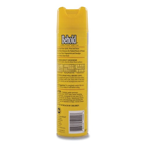 Diversey Behold Furniture Polish Lemon 12.5 Oz Aerosol Spray 6/carton - School Supplies - Diversey™