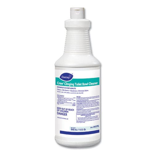 Diversey Crew Clinging Toilet Bowl Cleaner Floral Scent Liquid 1 Qt. Bottle 12/ct - Janitorial & Sanitation - Diversey™