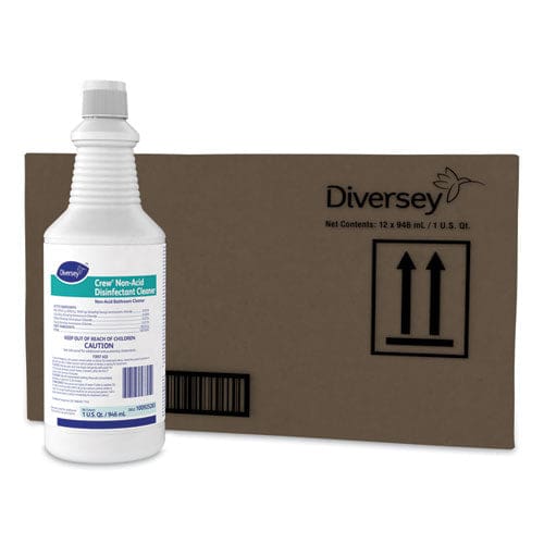 Diversey Crew Neutral Non-acid Bowl And Bathroom Disinfectant 32 Oz Squeeze Bottle 12/carton - Janitorial & Sanitation - Diversey™