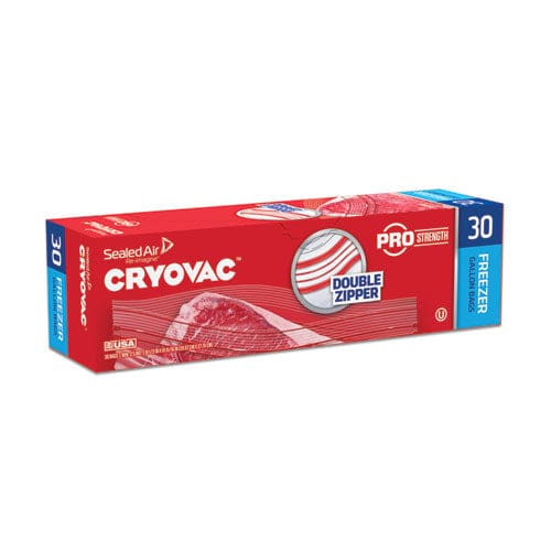 Diversey Cryovac One Gallon Freezer Bag Dual Zipper 1 Gal 2.5 Mil 10.5 X 10.94 Clear 270/carton - Food Service - Diversey™