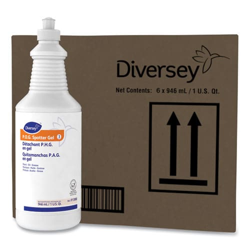 Diversey Paint Oil And Grease Spotter Gel Fruity Scent 32 Oz Squeeze Bottle 6/carton - Janitorial & Sanitation - Diversey™