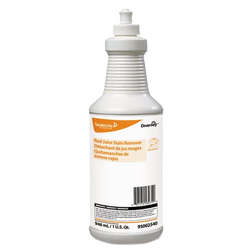 Diversey Red Juice Stain Remover 32 Oz Bottle 6 Bottles/carton - Janitorial & Sanitation - Diversey™