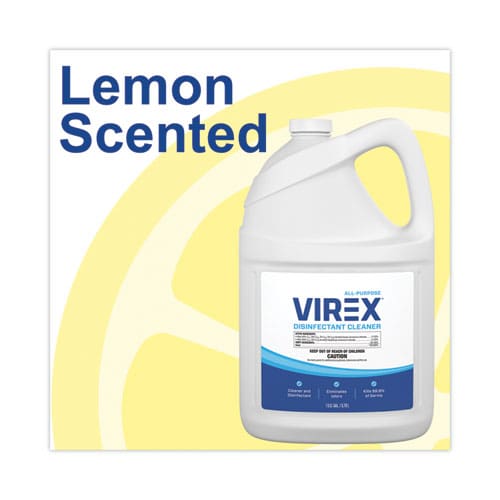 Diversey Virex All-purpose Disinfectant Cleaner Lemon Scent 1 Gal Container 2/carton - School Supplies - Diversey™