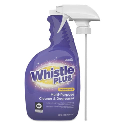 Diversey Whistle Plus Professional Multi-purpose Cleaner/degreaser Citrus 32 Oz Spray Bottle 4/carton - Janitorial & Sanitation - Diversey™