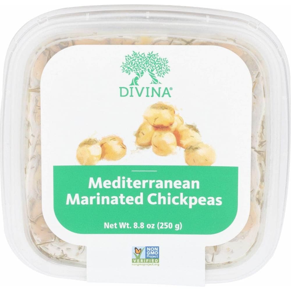 Divina Divina Mediterranean Marinated Chickpeas Deli Cup, 8.80 oz