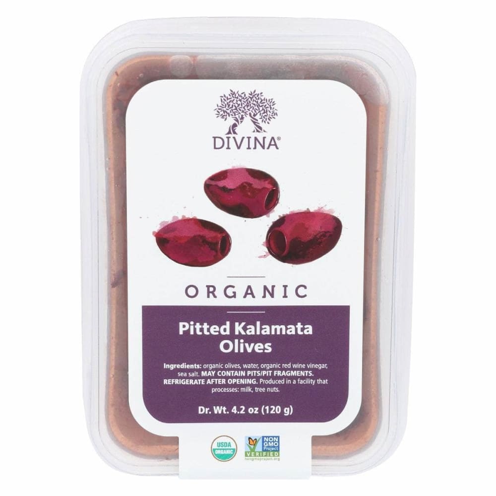 DIVINA DIVINA Organic Pitted Kalamata Olives, 4.2 oz