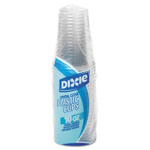 Dixie Clear Plastic Pete Cups 10 Oz Wisesize 25/pack 20 Packs/carton - Food Service - Dixie®