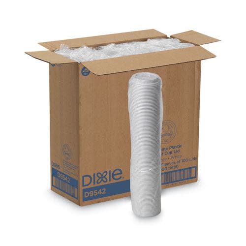 Dixie Dome Drink-thru Lids Fits 10 Oz To 16 Oz Paper Hot Cups White 1,000/carton - Food Service - Dixie®