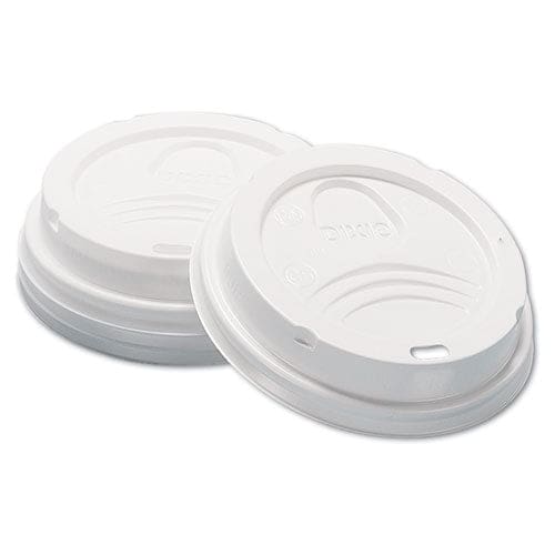 Dixie Dome Hot Drink Lids Fits 8 Oz Cups White 100/sleeve 10 Sleeves/carton - Food Service - Dixie®