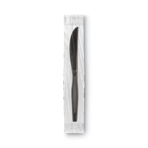 Dixie Grab’n Go Wrapped Cutlery Knives Black 90/box - Food Service - Dixie®