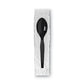 Dixie Grab’n Go Wrapped Cutlery Teaspoons Black 90/box 6 Box/carton - Food Service - Dixie®