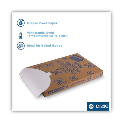 Dixie Greaseproof Liftoff Pan Liners 16.38 X 24.38 White 1,000 Sheets/carton - Food Service - Dixie®