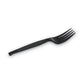 Dixie Individually Wrapped Heavyweight Forks Polypropylene Black 1,000/carton - Food Service - Dixie®