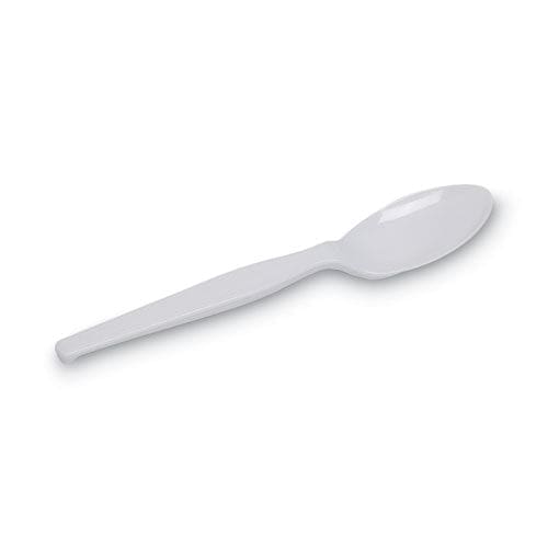 Dixie Individually Wrapped Mediumweight Polystyrene Cutlery Teaspoons White 1,000/carton - Food Service - Dixie®