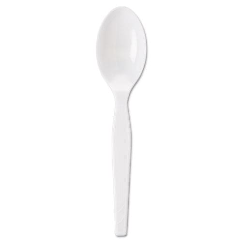 Dixie Individually Wrapped Mediumweight Polystyrene Cutlery Teaspoons White 1,000/carton - Food Service - Dixie®