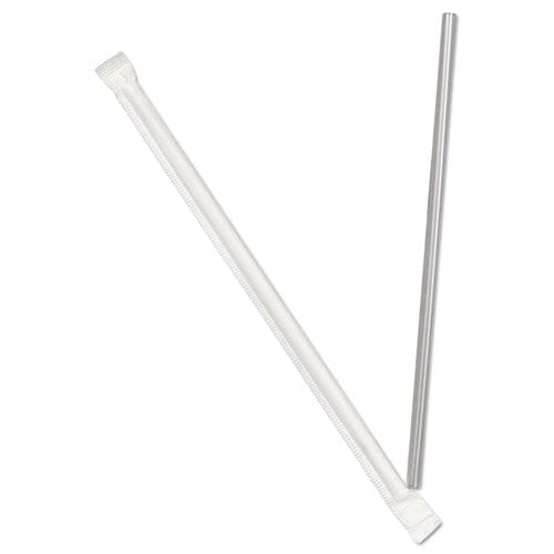 Dixie Jumbo Straws 7.75 Plastic Translucent 500/box 4 Boxes/carton - Food Service - Dixie®