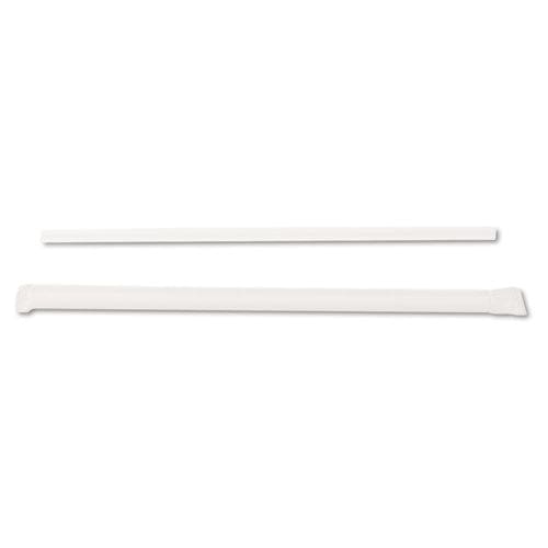 Dixie Jumbo Straws 7.75 Plastic Translucent 500/box - Food Service - Dixie®