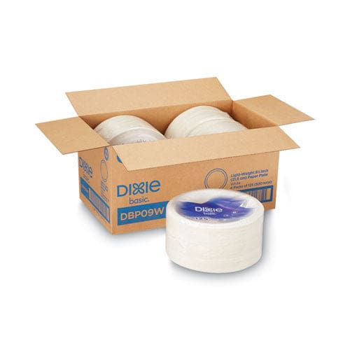 Dixie Paper Dinnerware Plates White 8.5 Dia 125/pack 4/carton - Food Service - Dixie®