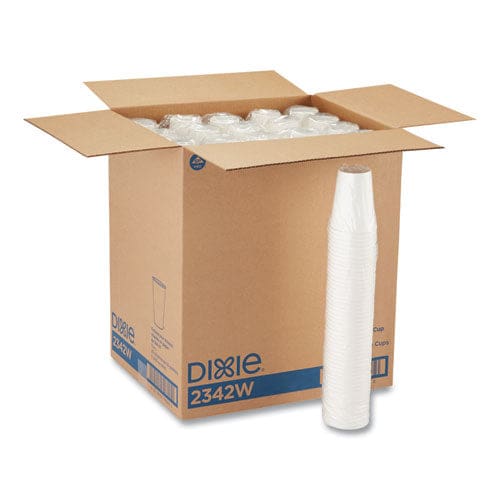 Dixie Paper Hot Cups 12 Oz White 50/sleeve 20 Sleeves/carton - Food Service - Dixie®